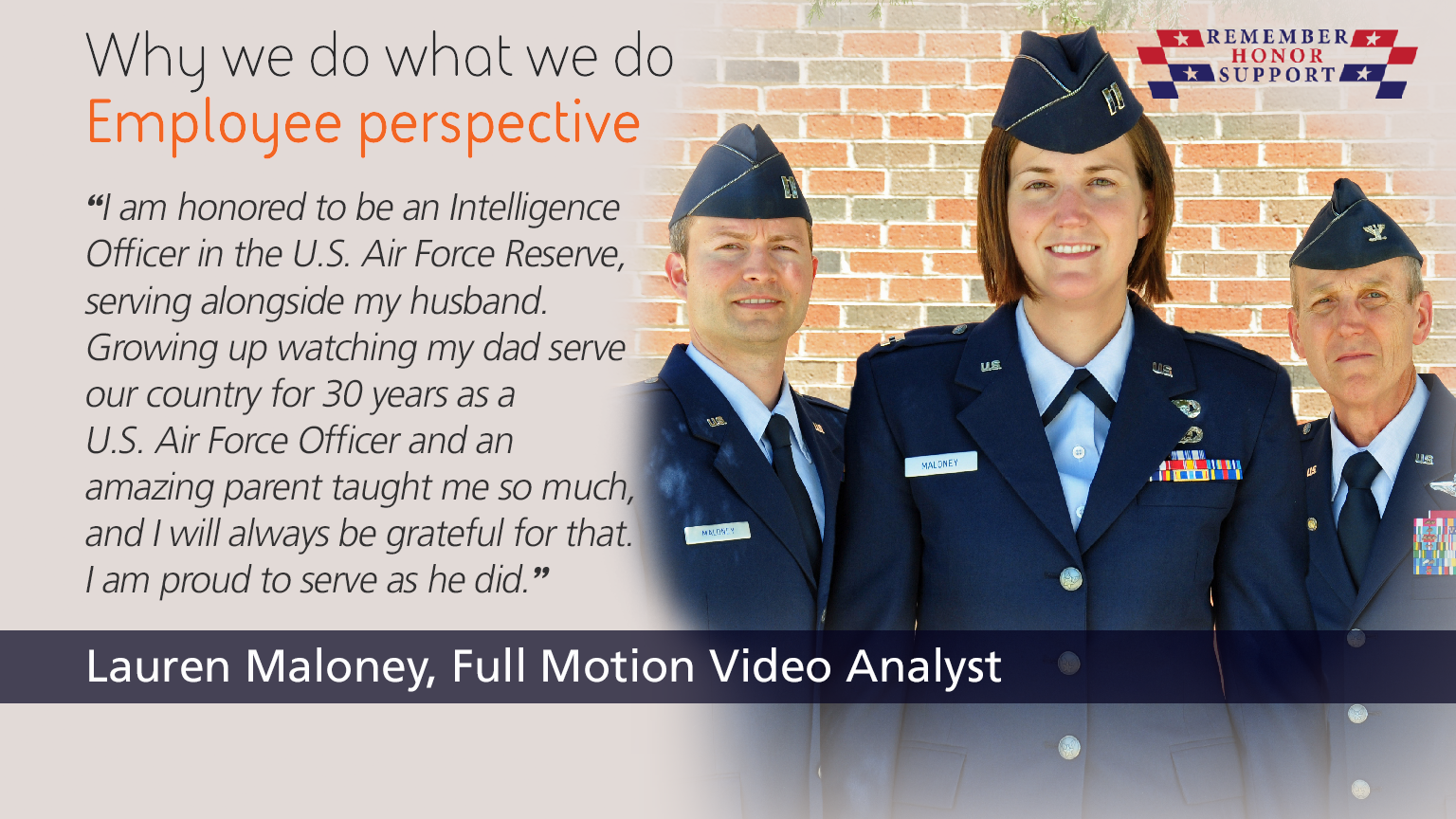 Remember. Honor. Support. 2020