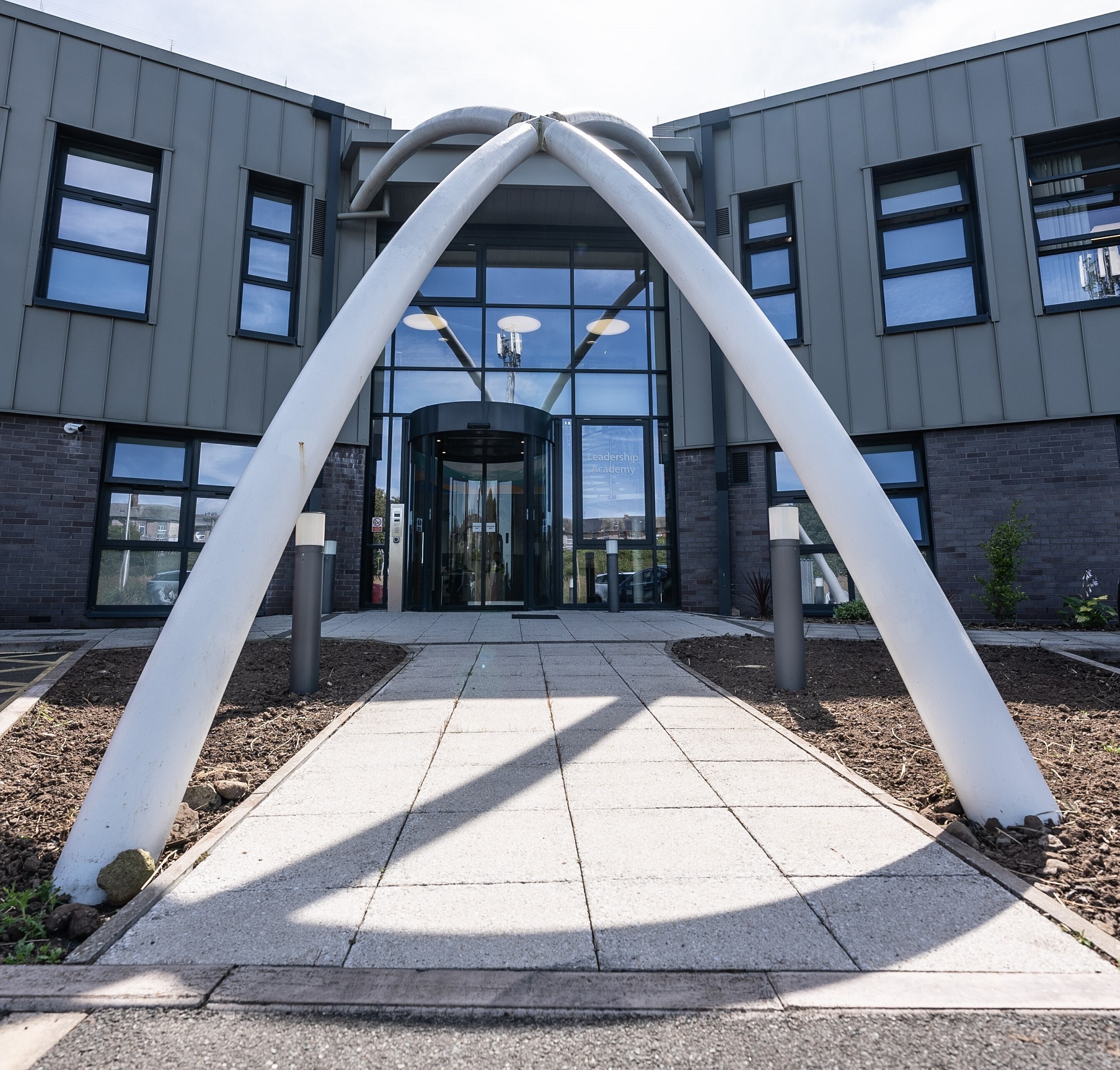 Image of Barrow Leadership Academy entrance archway