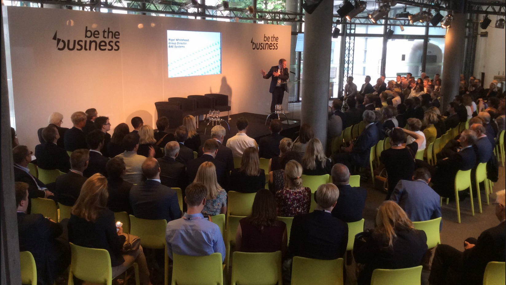 Image of Nigel Whitehead speaking at the launch event