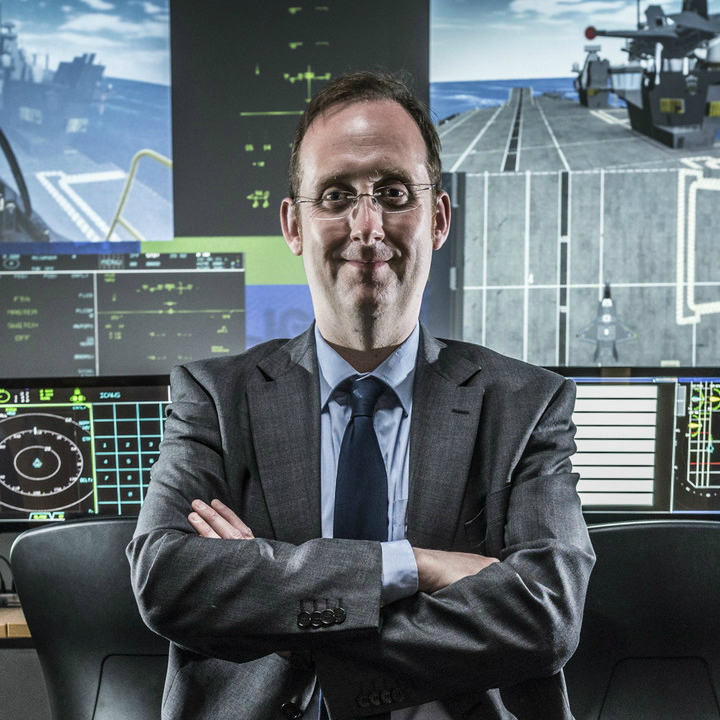 Image of Dr Steve Hodge in the simulator facility