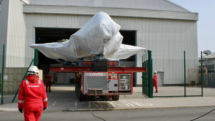 Image of airframe departing Brough