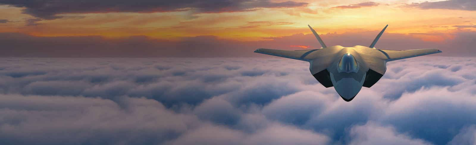 Tempest aircraft above clouds