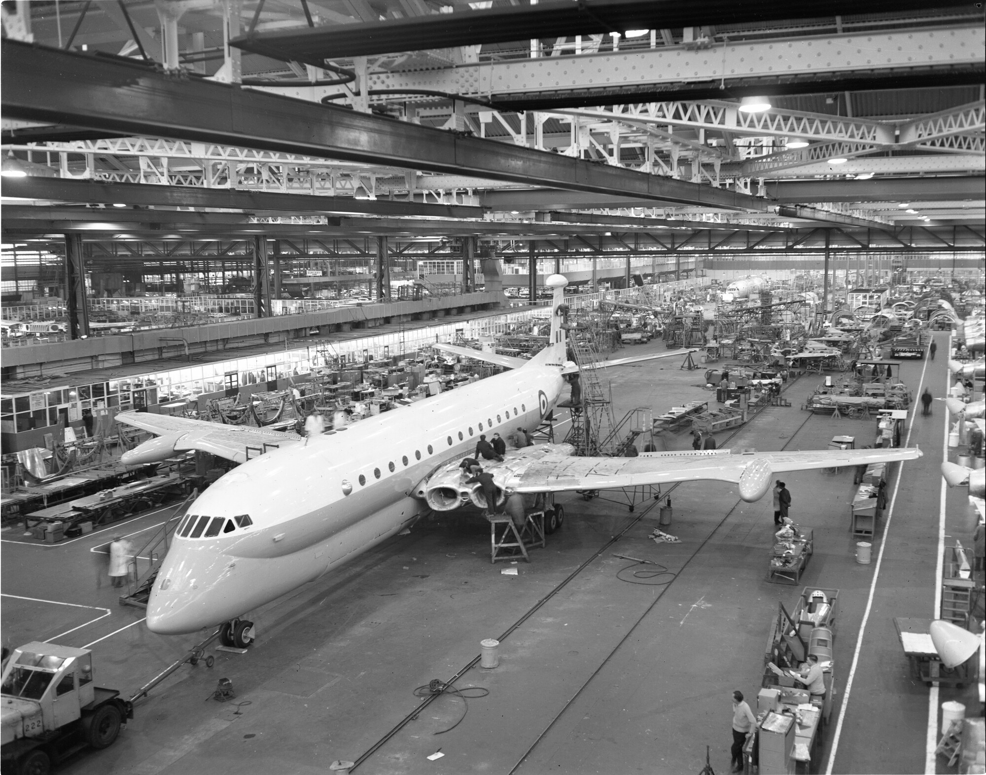 HS801 Nimrod (XV148) at Chester, January 1967.