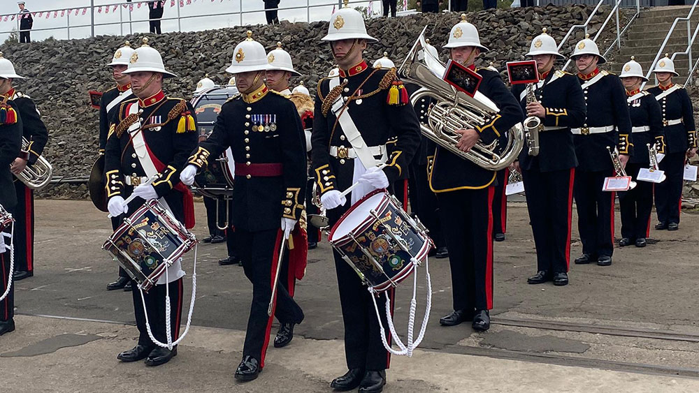 The last of five River Class Offshore Patrol Vessels (OPVs), was named today in front of gathered VIPs and employees at an official ceremony in Glasgow.