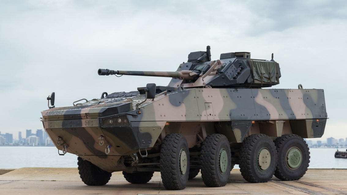 BAE Systems Patria AMV35 for LAND 400 at the Williamstown shipyard