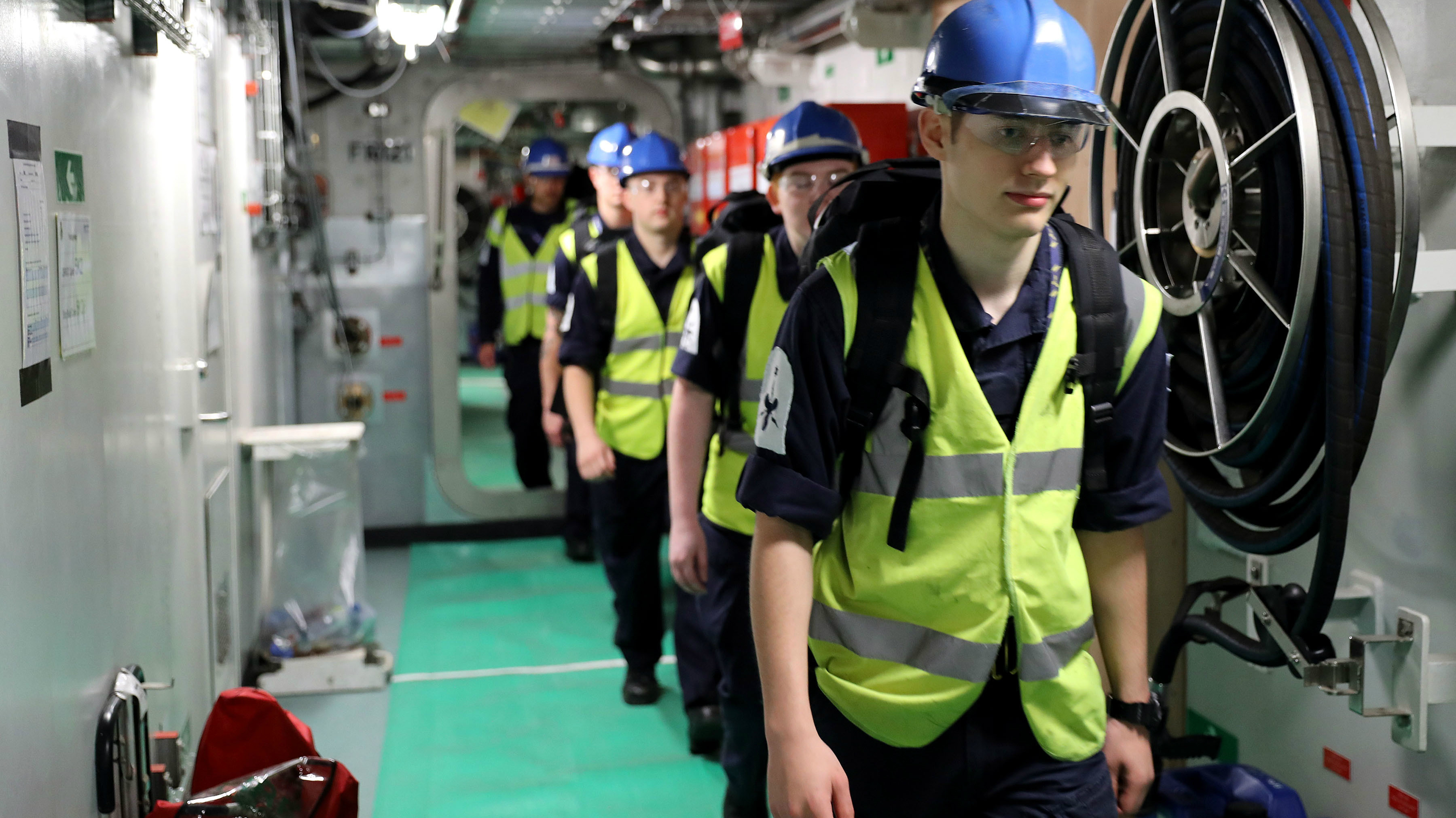 Image of Ship's company on-board HMS Queen Elizabeth
