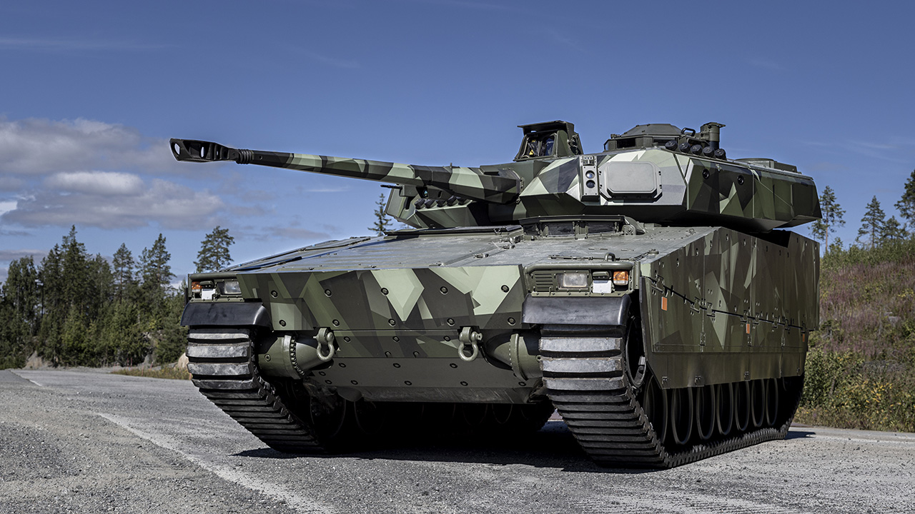 A close up image of a CV90