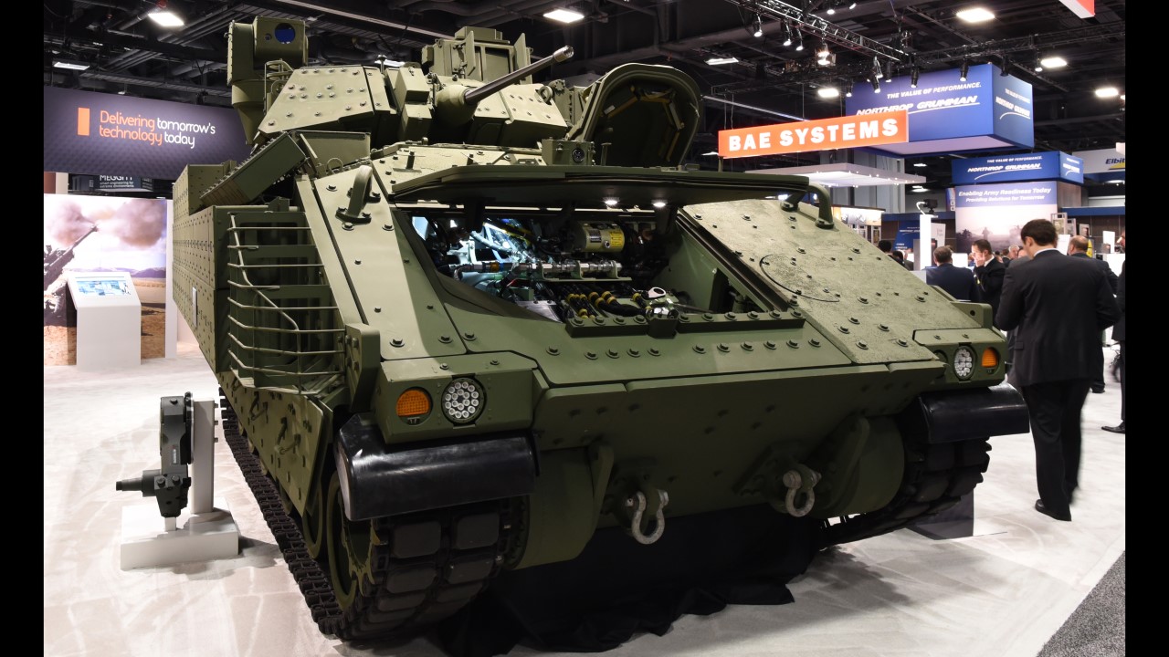 Making its debut at AUSA2016, the Next Gen Bradley Fighting Vehicle prototype