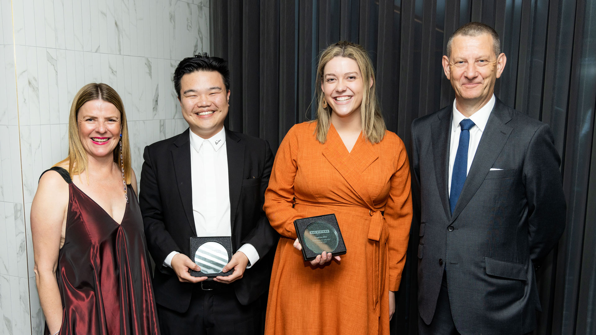 Amy received the Business Graduate of the Year Award at the recent GradCon, BAE Systems Australia's annual graduate program event.