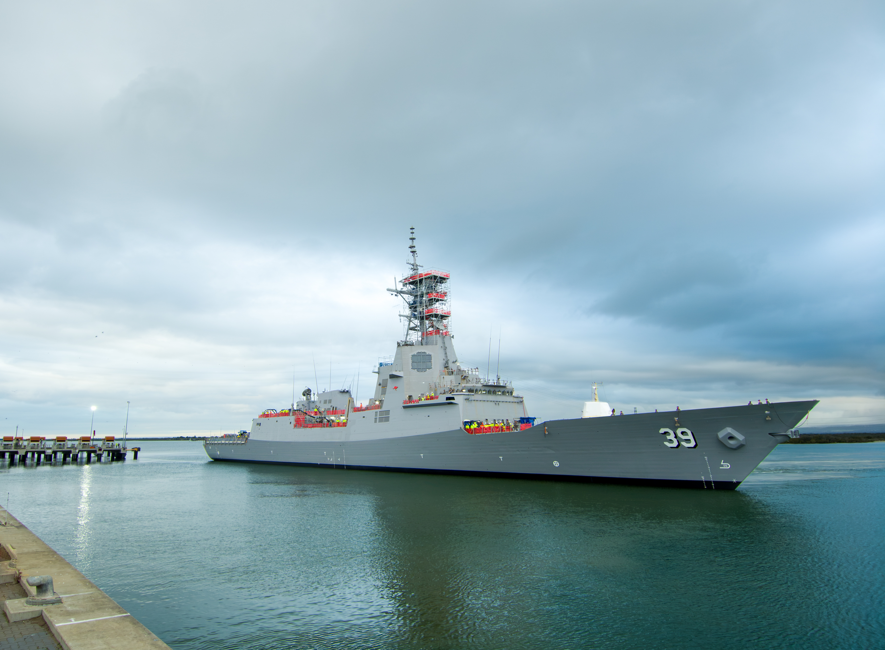 HMAS Hobart has returned to the water ready for the next major phase of work under the Destroyer Capability Enhancement (DCE) program.