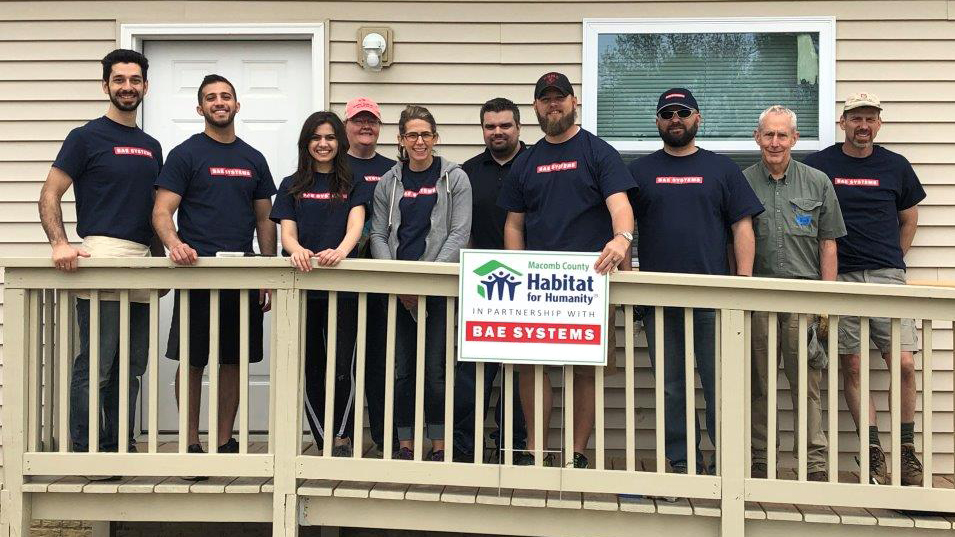 BAE Systems volunteers in Sterling Heights, Mich.