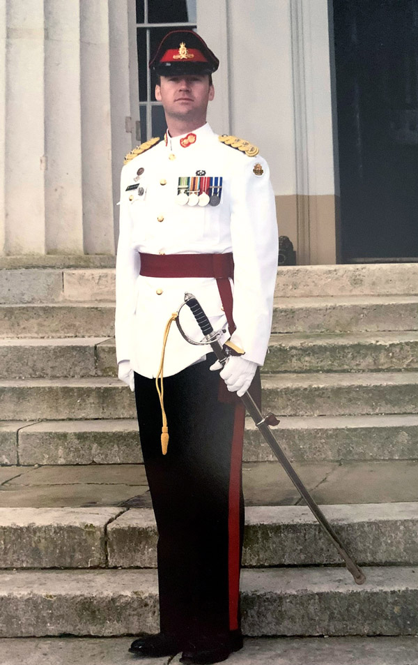 Australian Army veteran Jeremy in uniform