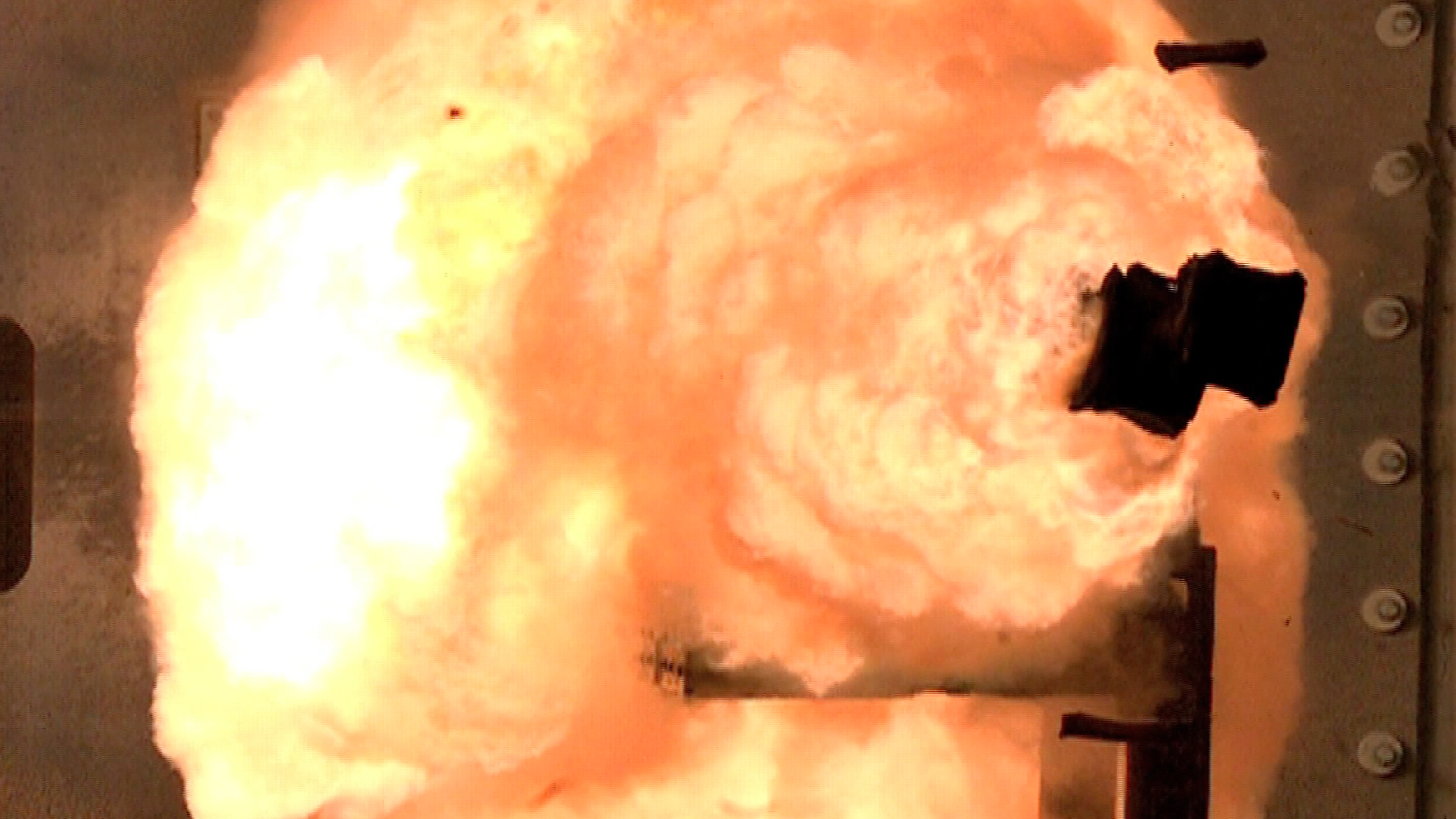 Electromagnetic (EM) Railgun blast