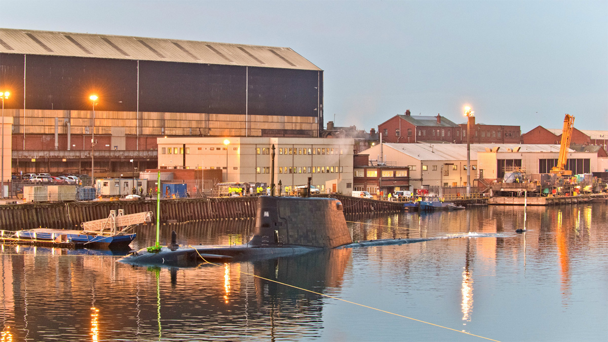 Image of Audacious during the dive