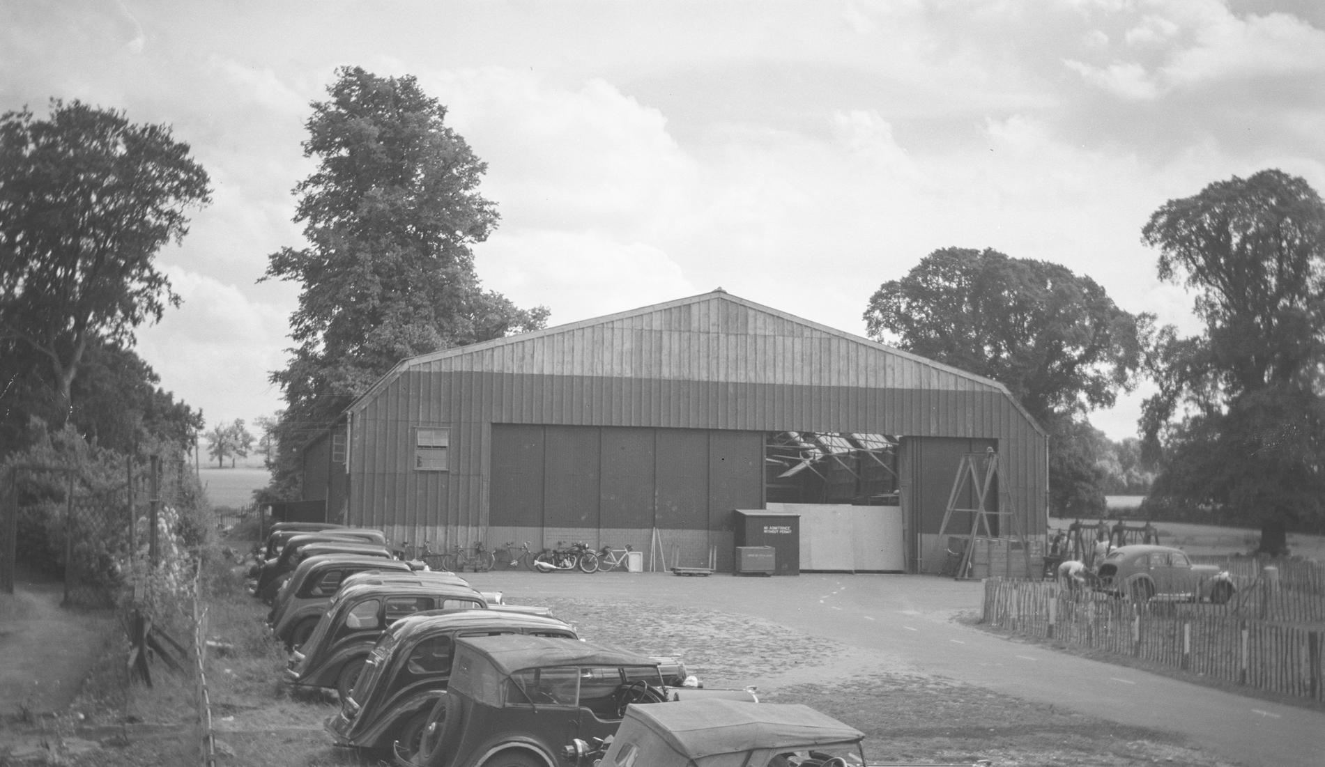 External view of the first hangar at Salisbury Hall, 16th June 1940.
