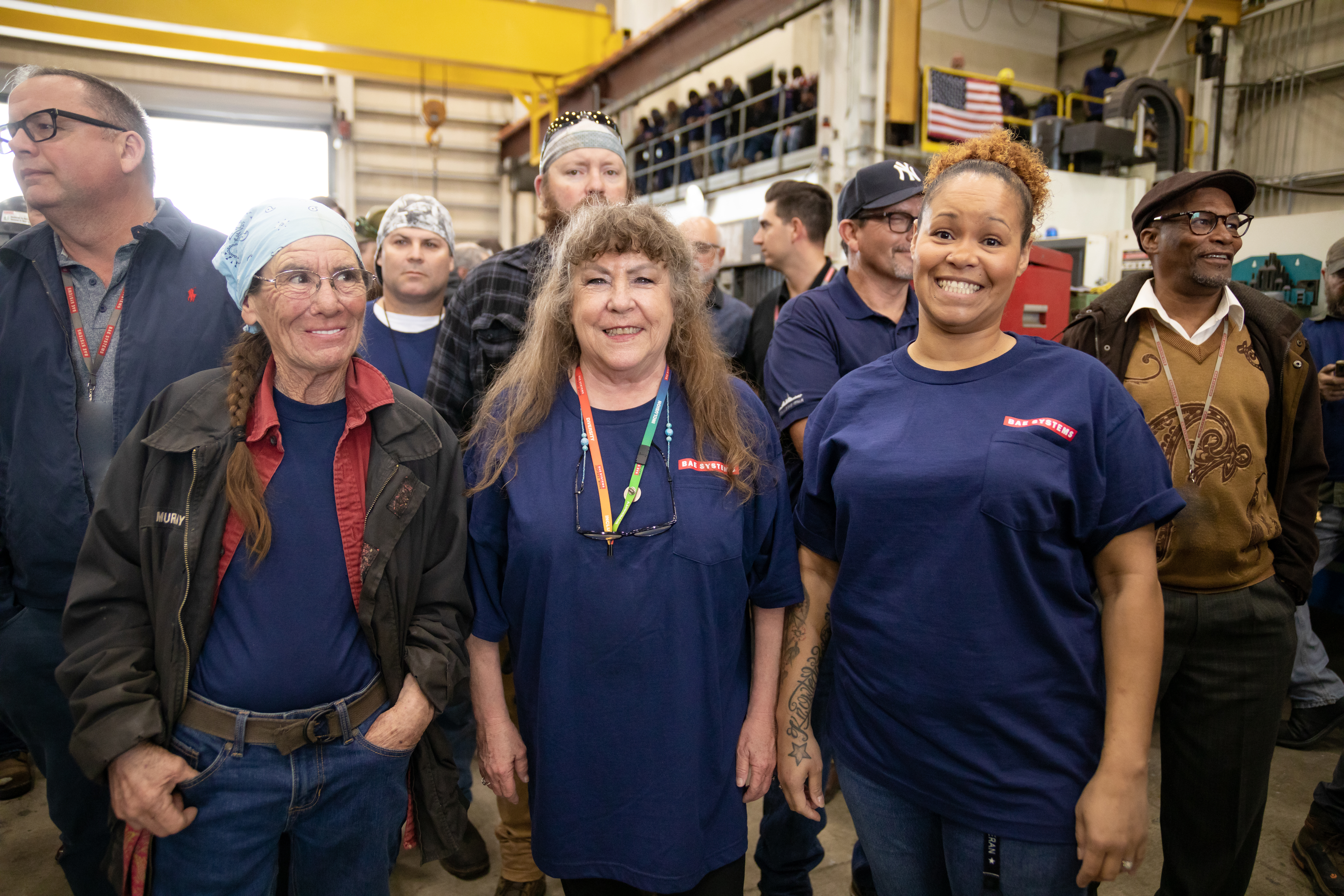 BAE Systems Ship Repair employees attend groundbreaking ceremony at the Jacksonville Ship Repair yard April 11, 2023.