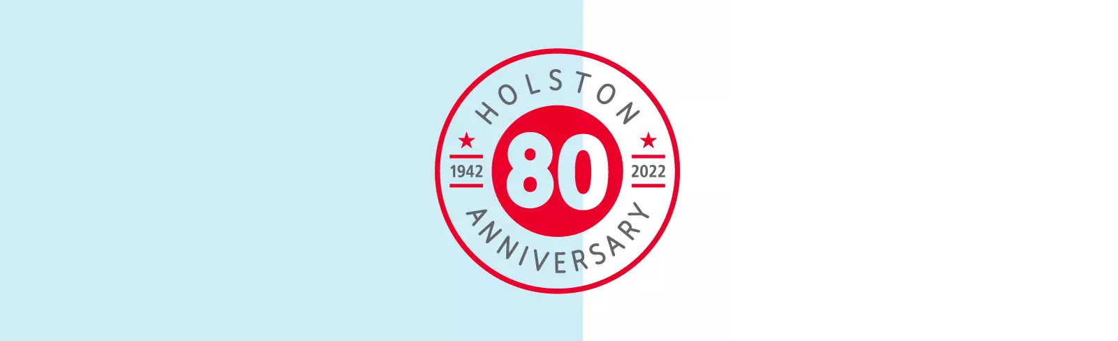 Holston 80th anniversary banner "Celebrating 80 Years of Readiness" 