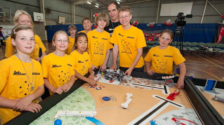 Lego League competitors sponsored by BAE Systems, South Australia