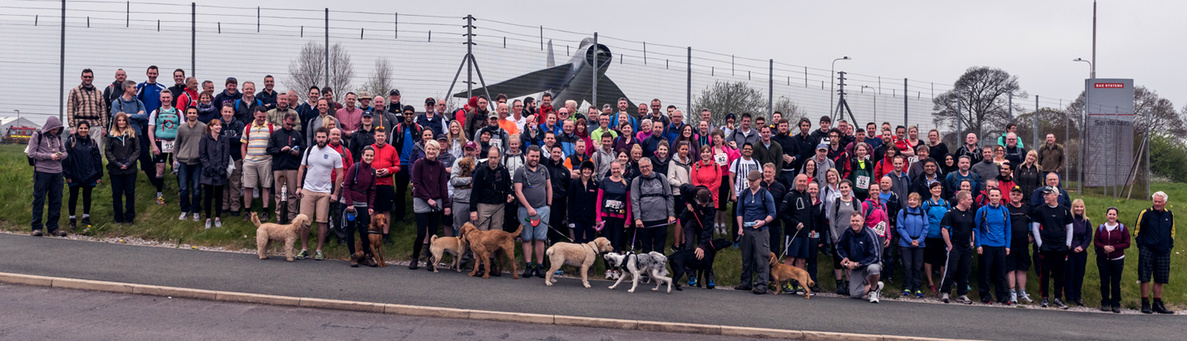 The Samlesbury to Warton contingent of the walk