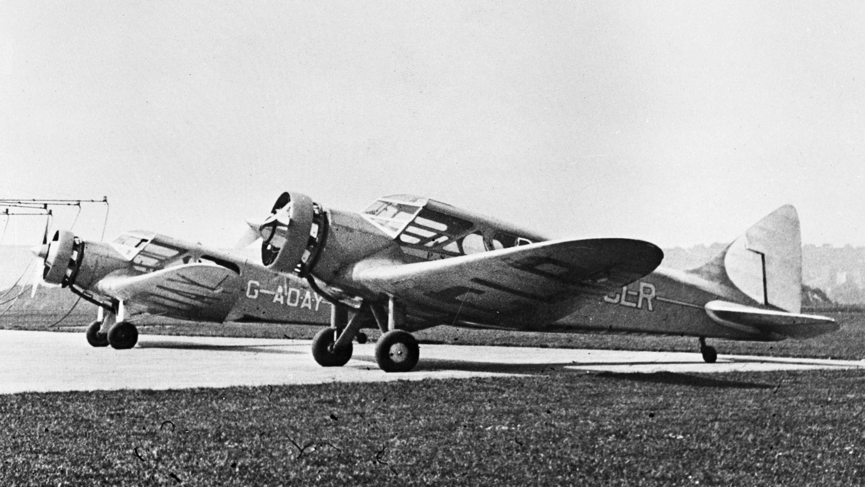 Airspeed AS5 Courier G-ADAY G-ACLR Airspeed AS5 Courier G-ADAY G-ACLR