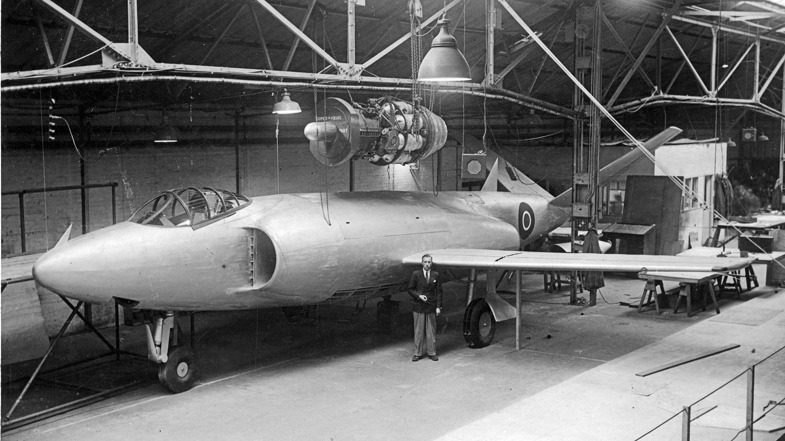 Vickers Supermarine Type 508 mock-up Hursley Park December 1948 Vickers Supermarine Type 508 mock-up Hursley Park December 1948