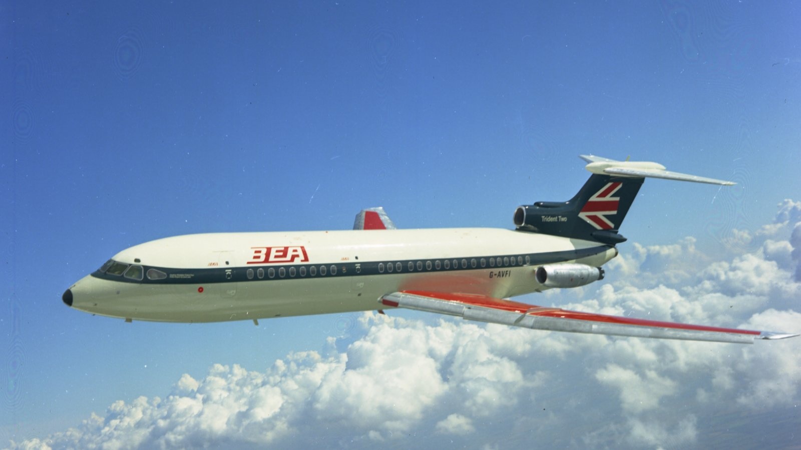 Hawker Siddeley Trident 2E (G-AVFI) BEA. Hawker Siddeley Trident 2E (G-AVFI) BEA.