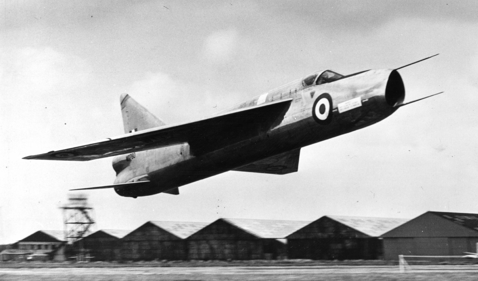 Lightning P1A (WG760) taking off at Warton during the Press Day 1955 Lightning P1A (WG760) taking off at Warton during the Press Day 1955