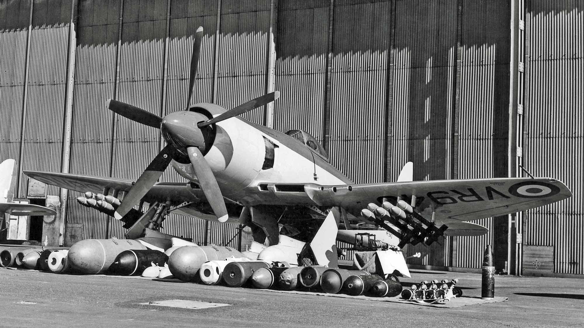 Hawker Sea Fury FB11 weapons Hawker Sea Fury FB11 weapons