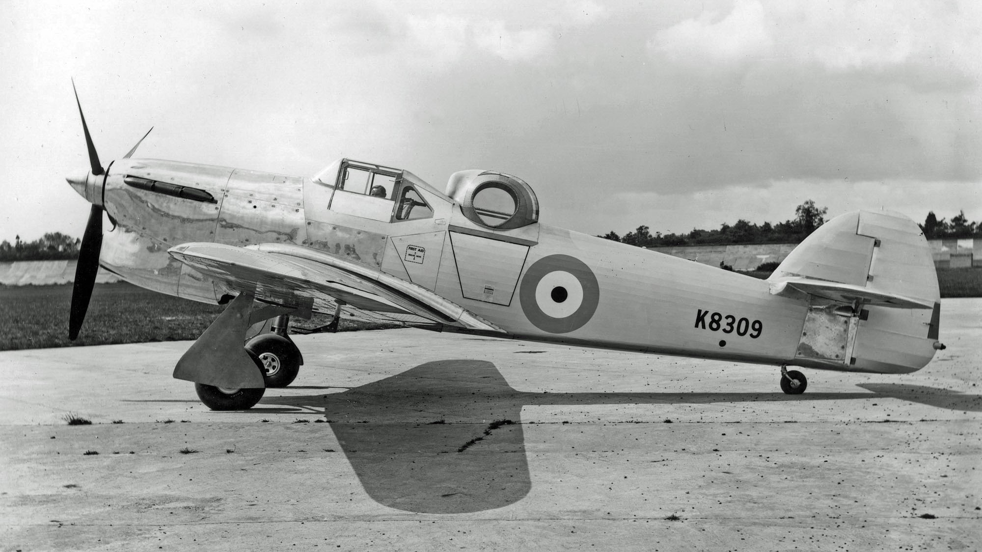 Hawker Hotspur prototype K8309 Hawker Hotspur prototype K8309