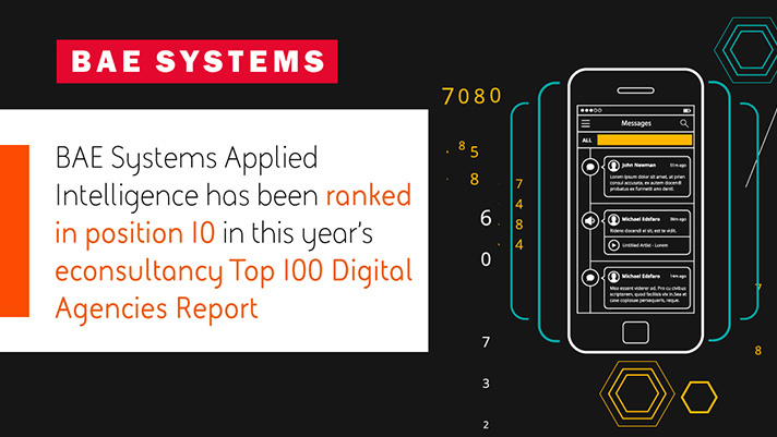 BAE tenth in Econsultancy's Top 100 Digital Agencies | BAE Systems