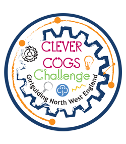 Image of Clever Cogs Girlguiding logo Image of Clever Cogs Girlguiding logo