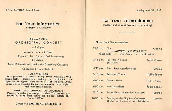 Programme Programme