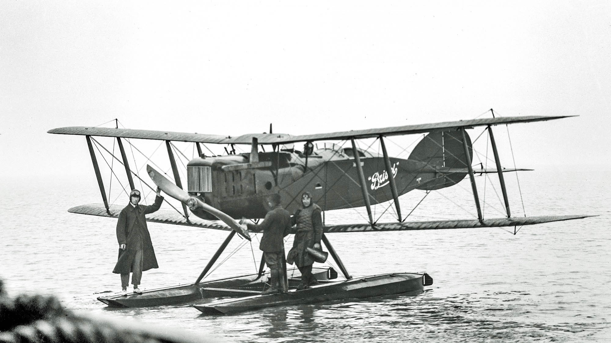 Bristol 48 three seat seaplane on water Bristol 48 three seat seaplane on water
