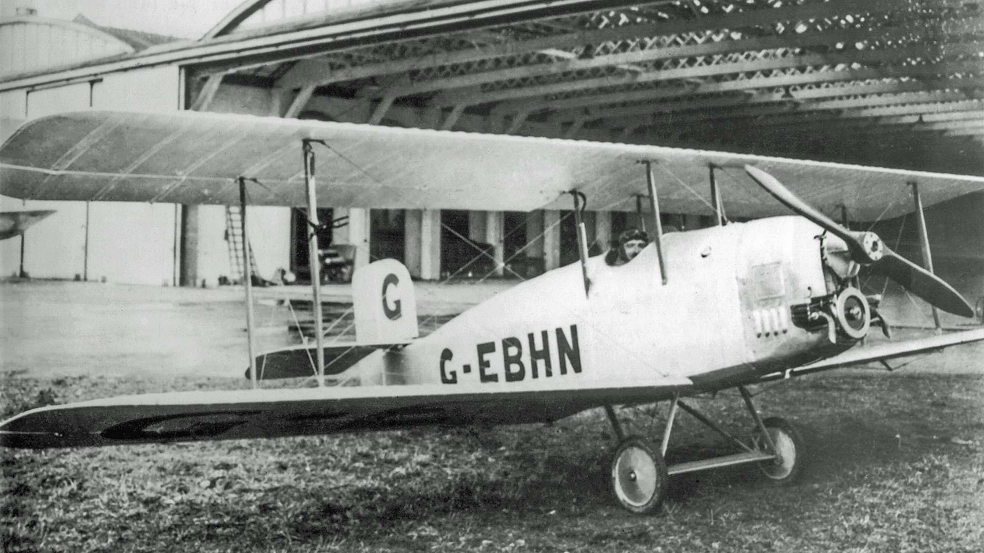 Vickers Viget G-EBHN by hangar Vickers Viget G-EBHN by hangar