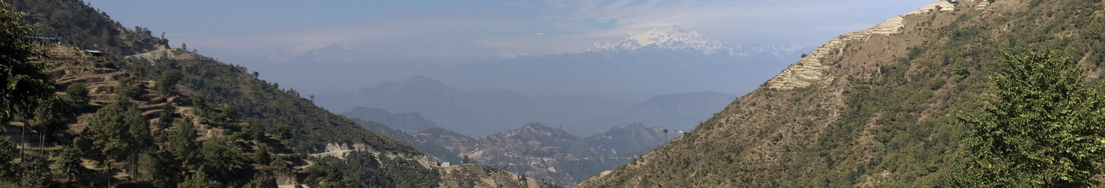 Himalayan mountains from a view