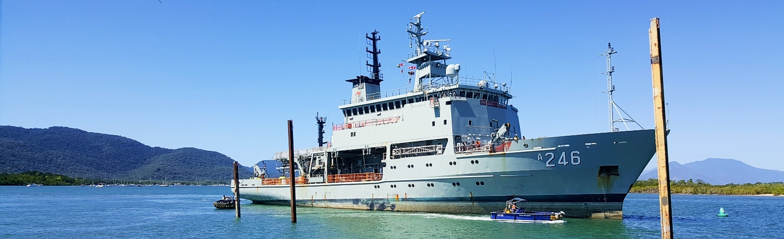 Hydrographic support vessel