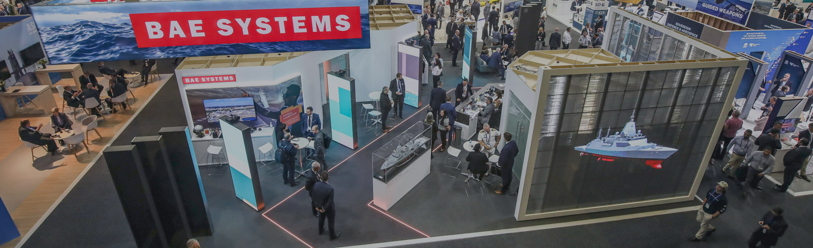 Photograph of BAE Systems stand at event