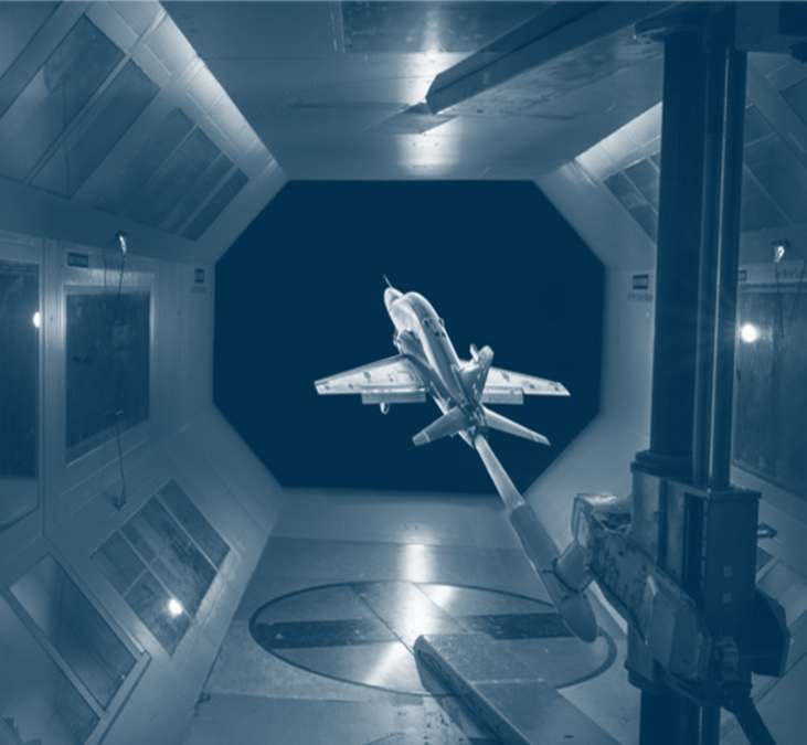 CGI image of an aircraft in flight test simulator CGI image of an aircraft in flight test simulator