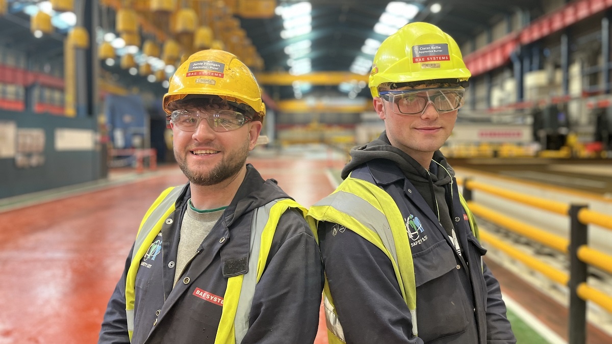 HMS Birmingham Steel Cut apprentices