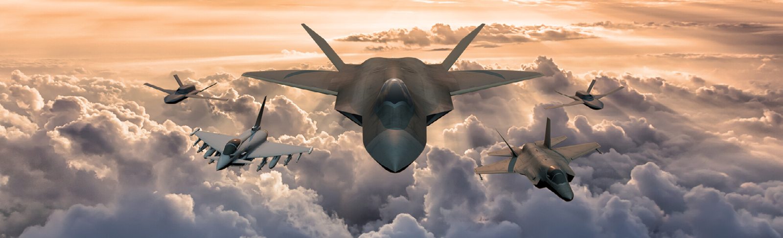 Artists impression of Tempest alongside Typhoon and adjuncts